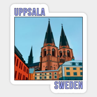 Uppsala Sweden Scandinavian Sticker